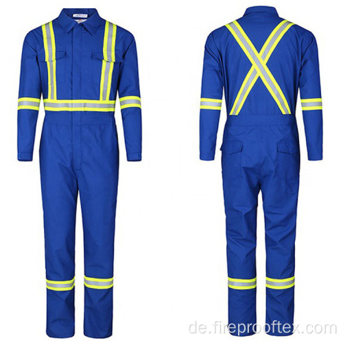 Blau feuerfeste Coverall Feuerwehrmannsbekleidung Stoff